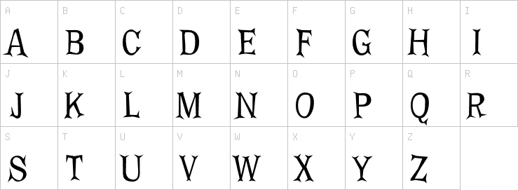 Uppercase characters