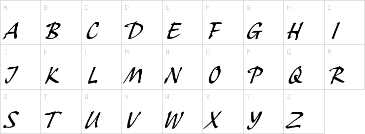 Uppercase characters