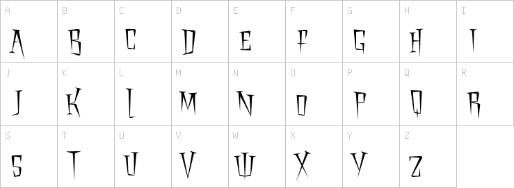 Uppercase characters