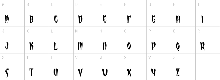 Uppercase characters