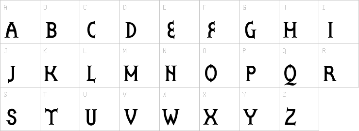 Uppercase characters