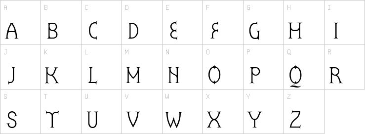 Uppercase characters