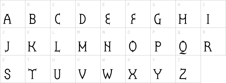 Uppercase characters