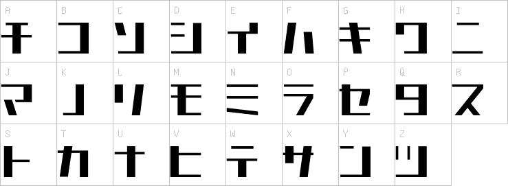 Uppercase characters