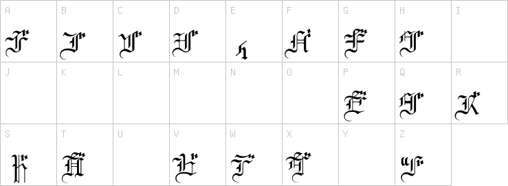 Uppercase characters