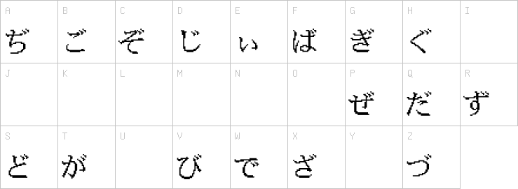 Uppercase characters
