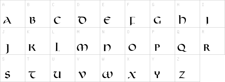 Uppercase characters