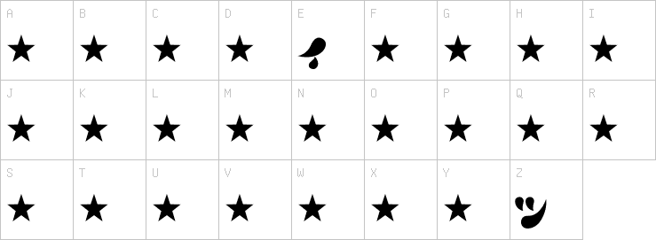 Uppercase characters