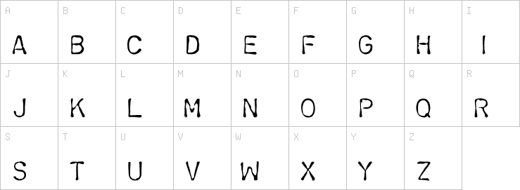 Uppercase characters