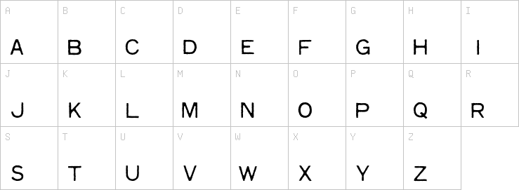 Uppercase characters