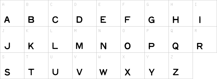 Uppercase characters