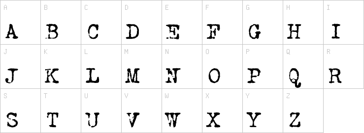 Uppercase characters