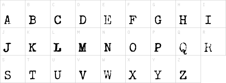 Uppercase characters