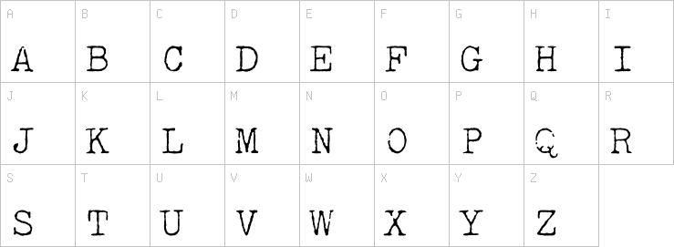 Uppercase characters