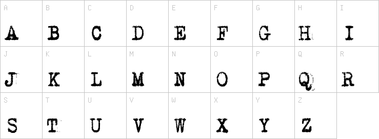 Uppercase characters