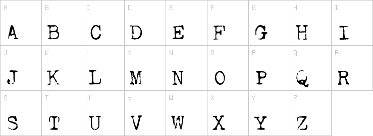 Uppercase characters