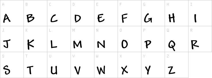 Uppercase characters