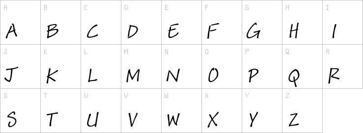 Uppercase characters