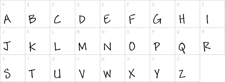 Uppercase characters