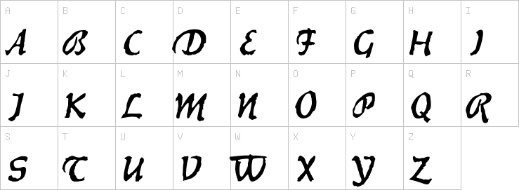 Uppercase characters