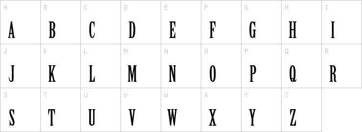 Uppercase characters