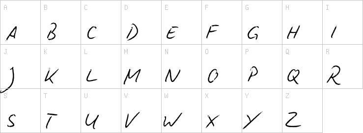 Uppercase characters