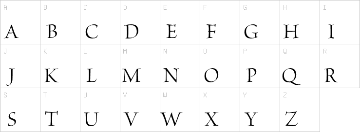 Uppercase characters