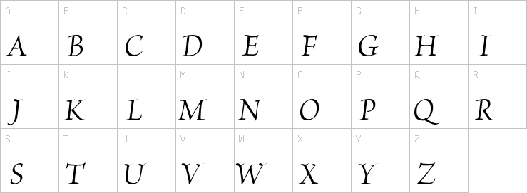 Uppercase characters