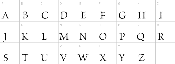 Uppercase characters