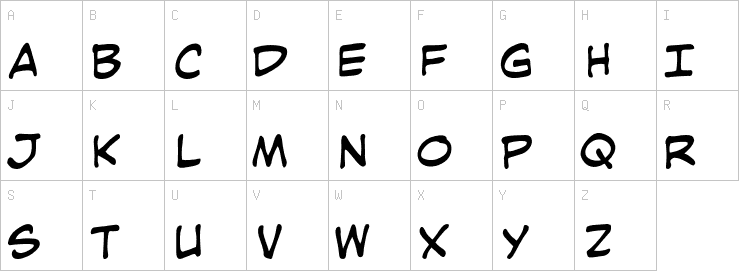 Uppercase characters