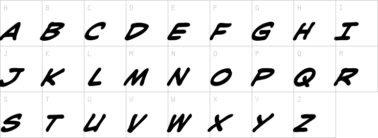 Uppercase characters