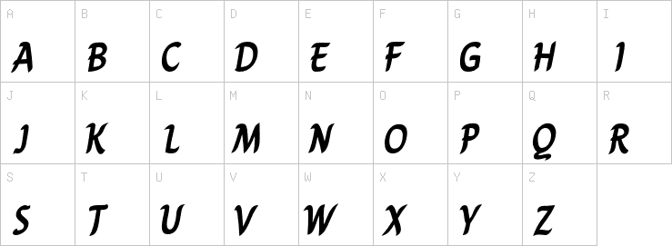 Uppercase characters