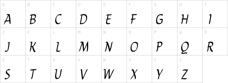 Uppercase characters