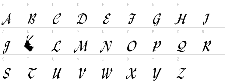 Uppercase characters