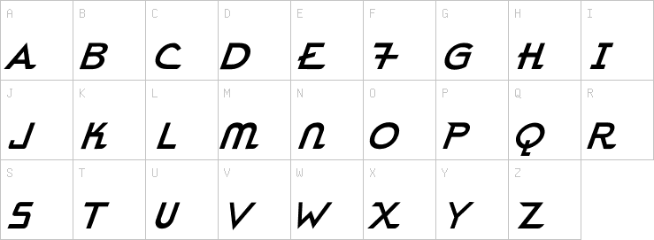 Uppercase characters
