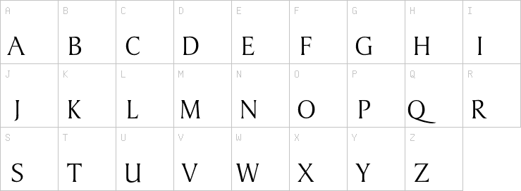 Uppercase characters