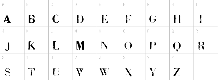 Uppercase characters