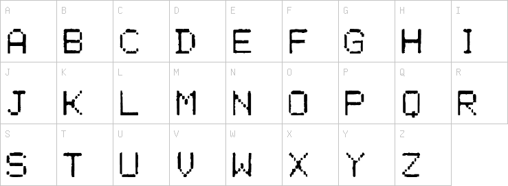 Uppercase characters