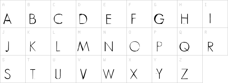Uppercase characters
