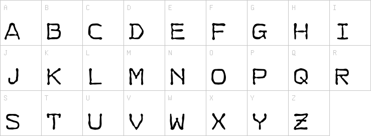 Uppercase characters