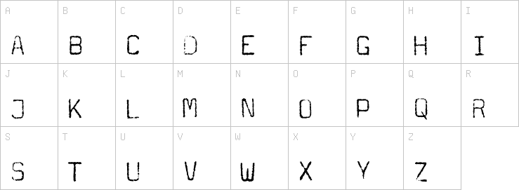 Uppercase characters