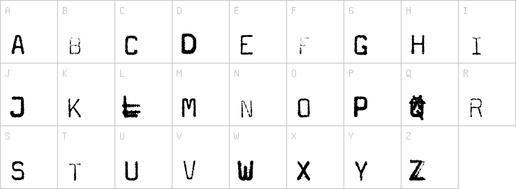 Uppercase characters