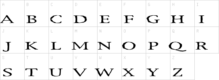 Uppercase characters