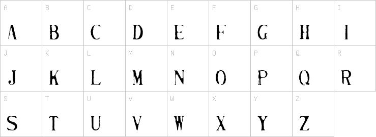 Uppercase characters