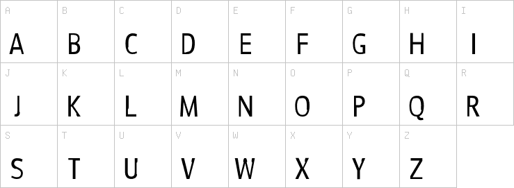Uppercase characters