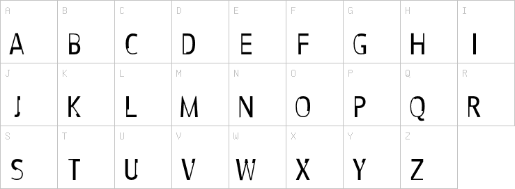 Uppercase characters