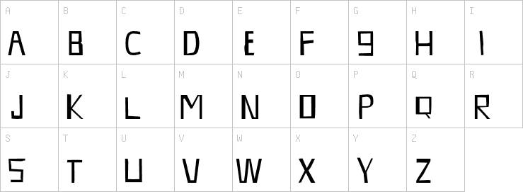 Uppercase characters