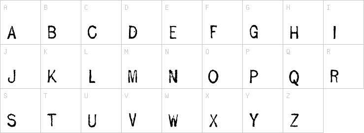 Uppercase characters