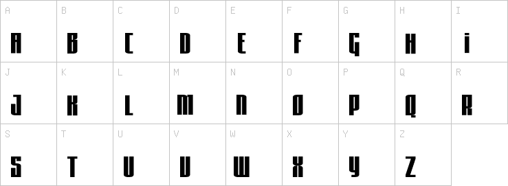 Uppercase characters