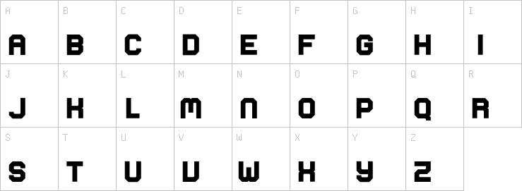 Uppercase characters